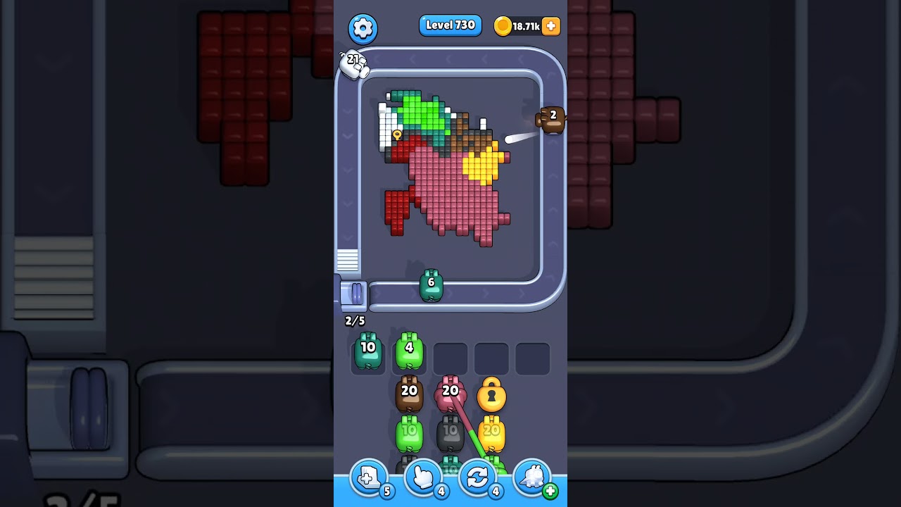 Pixel Flow Level 730